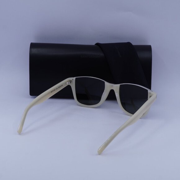 Saint Laurent SL 51 CUT 004 Square Sunglasses - Beige/Silver/Grey - Picture 4 of 10